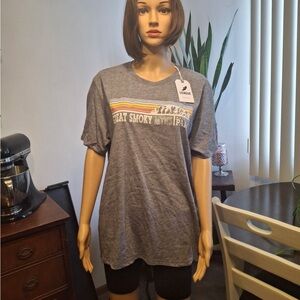 League Gray Great Smoky Mountains T-Shirt NWT